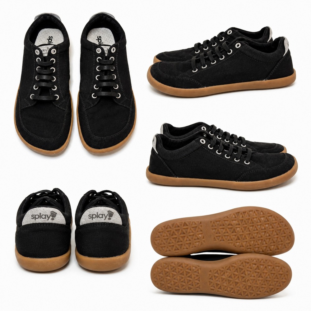 Splay Freestyle Sneakers Unisex Mens 8 Womens 10 Barefoot Low Top Comfort Shoes